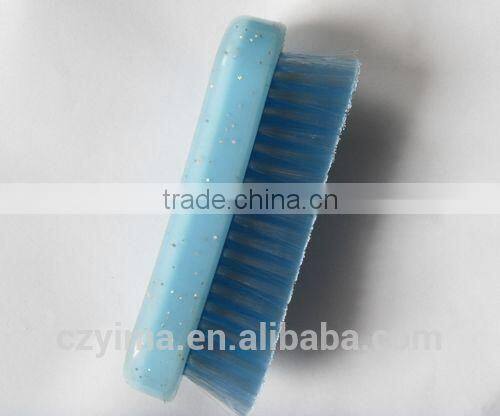 soft touch horse face brush with glitter bristle