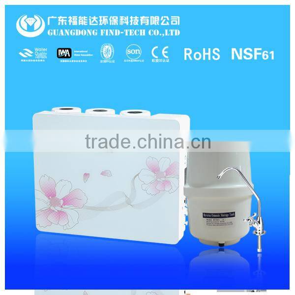 Wall hanging 5 stage reverse osmosis water purifier filter with LED display domestic price