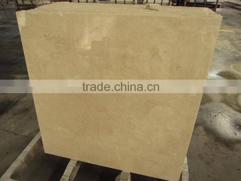 Polished Crema Marfil beige marble panel, tiles, cut-to-size