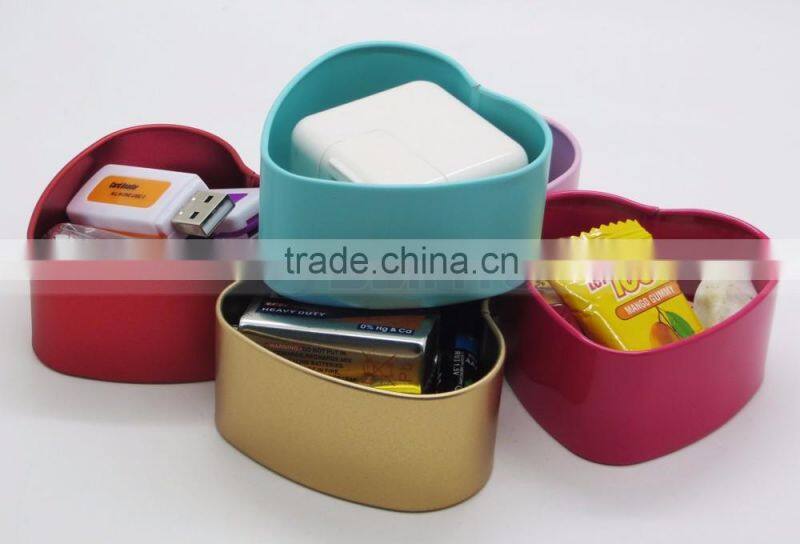 73mm x 38mm Best Choice for Candy Chocolate Factory Price Wedding Heart Tinplate Box