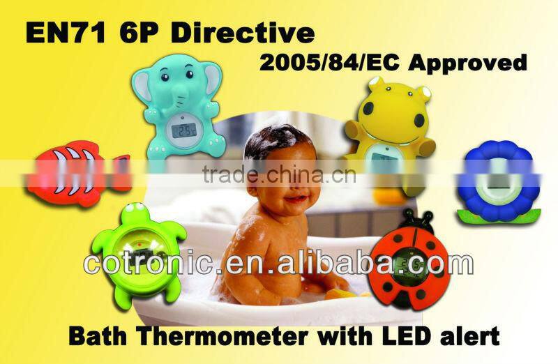 EN71-1-2-3 approval Star Shape Room Thermometer Temperature Displayer LED Color Changing Night Light Lamp for Babies Kids