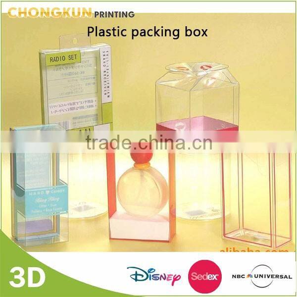 Clear plastic packaging box for gift