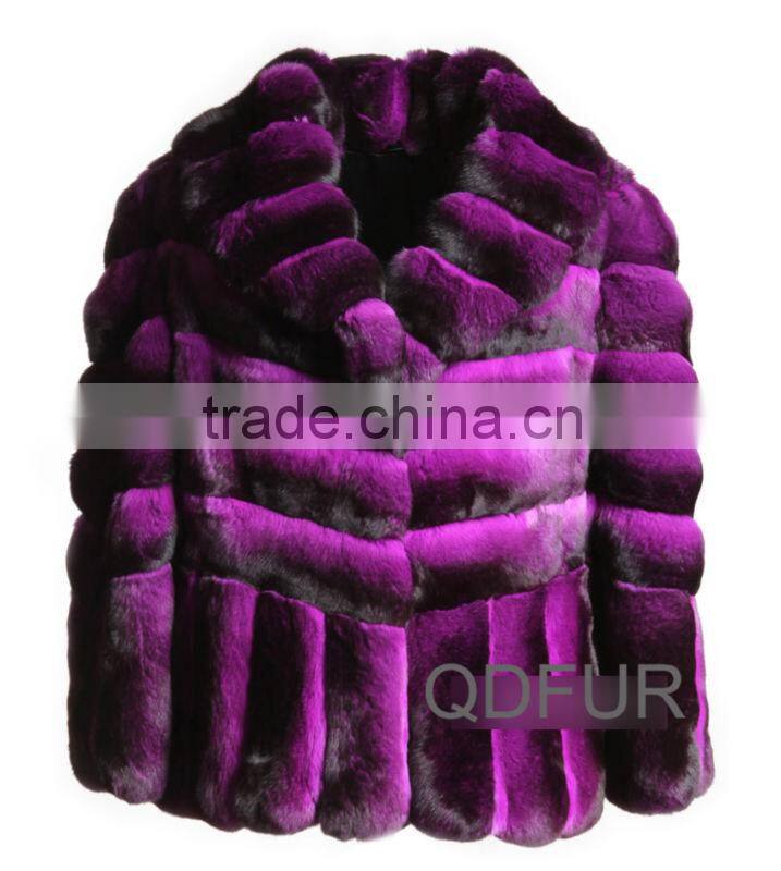 QD23117 chinchilla Fur Jacket