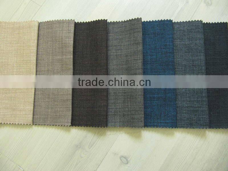 100% polyester linen like fabric for sofa