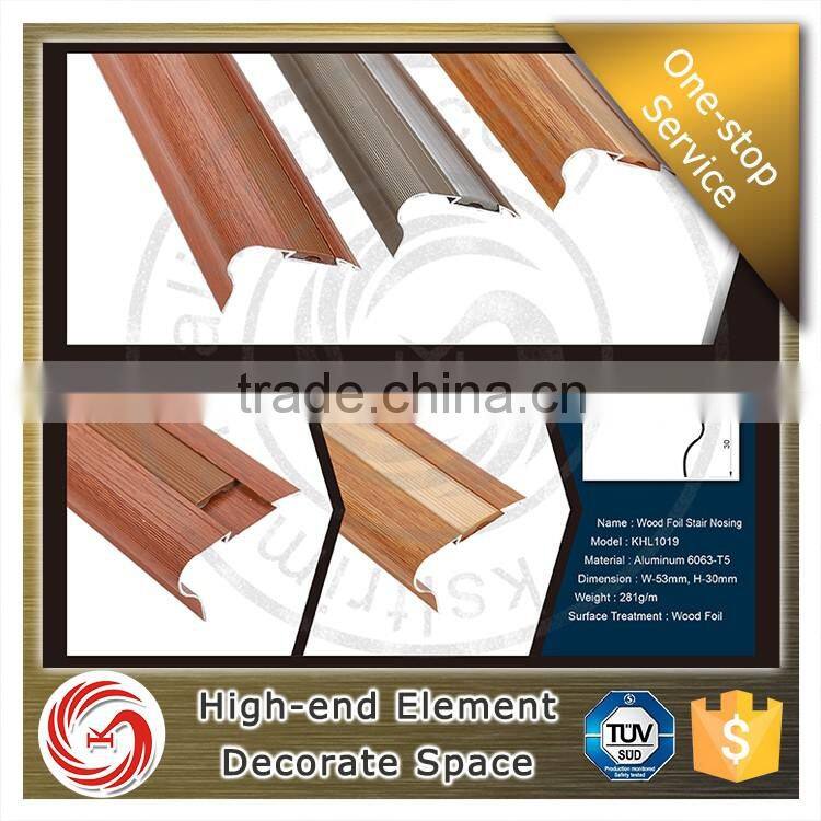Attractive design aluminum stair edging non slip aluminium stair nosing