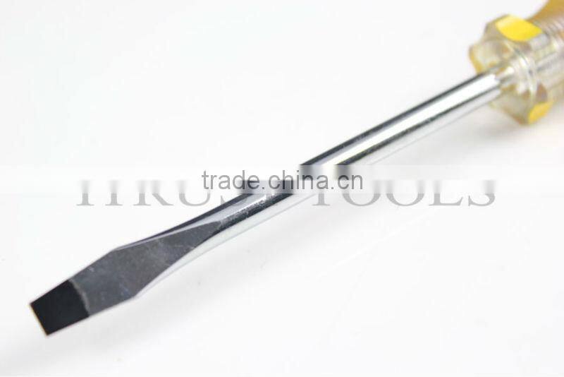 Yellow Plastic Handle Carbon Steel Screwdriver tool SD1063