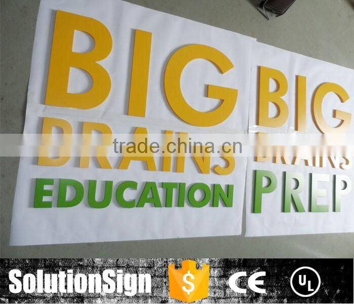 Durable solid crystal acrylic sign letter