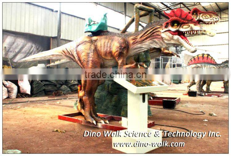 Attraction animatronic emulation realistic robotic ride dinosaur