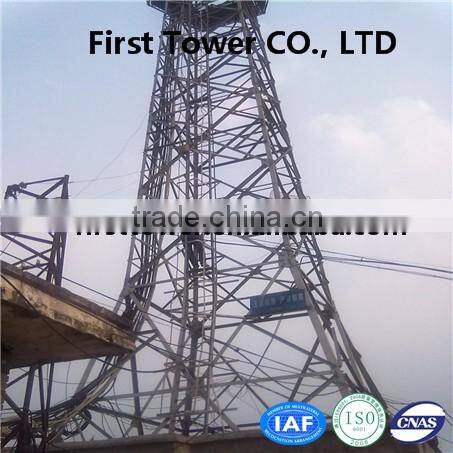 triangular Lattice galvanized antenna steel tower with lowest price