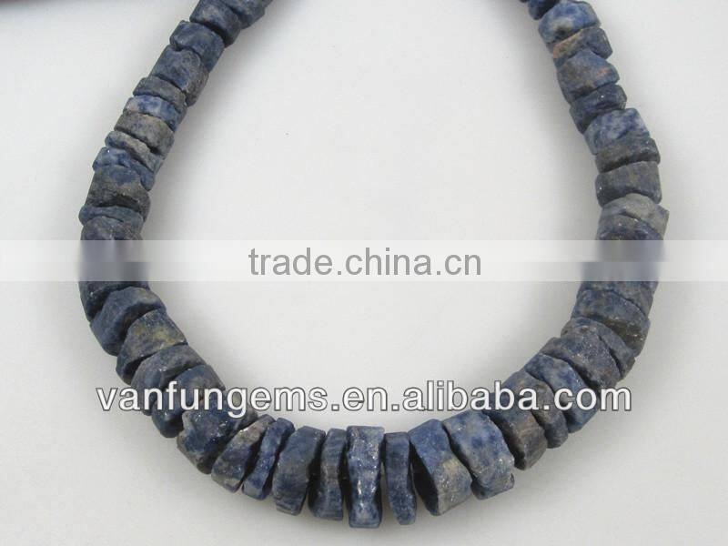 Natural Sodalite Rough Coin