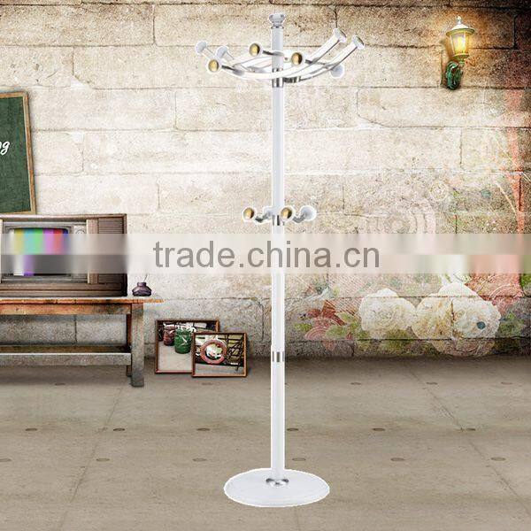 2015 white color aluminum standing coat rack (9508#)
