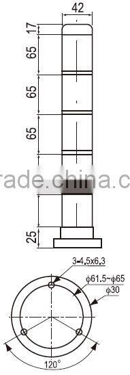 CNTD Wholesale China Factory Buzzer Led Warning Light Bar High Reliability