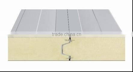 Fireproof PU cold room sandwich color steel plate easy installation
