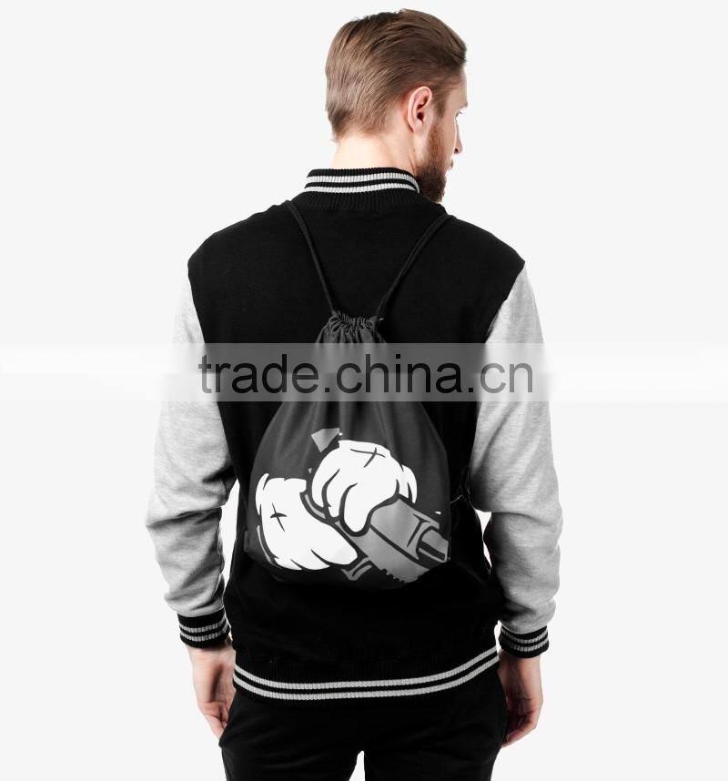 Custom made fashion cute drawstring backpack 2015