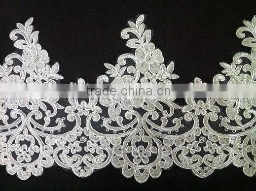 Top quality wedding dress lace design