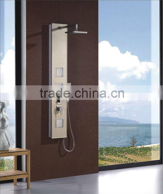 Champagne Color Bathroom Rain Shower Panel