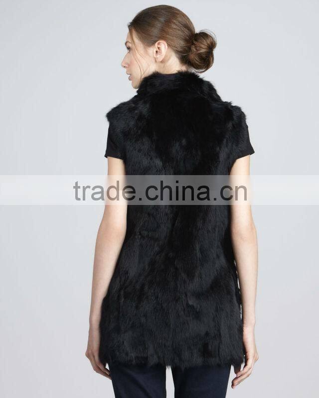 rabbit fur fashion vest