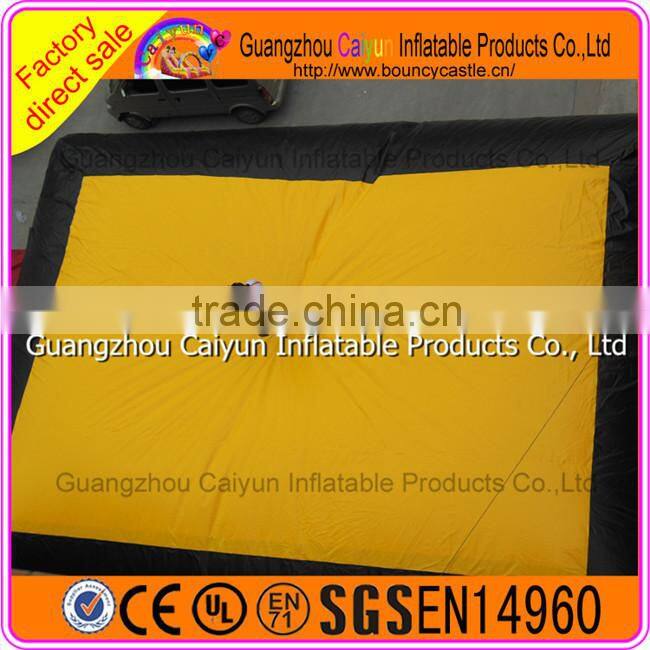 Yellow PVC Jumping big air bag inflatable jumping pillow bag/big airbag price