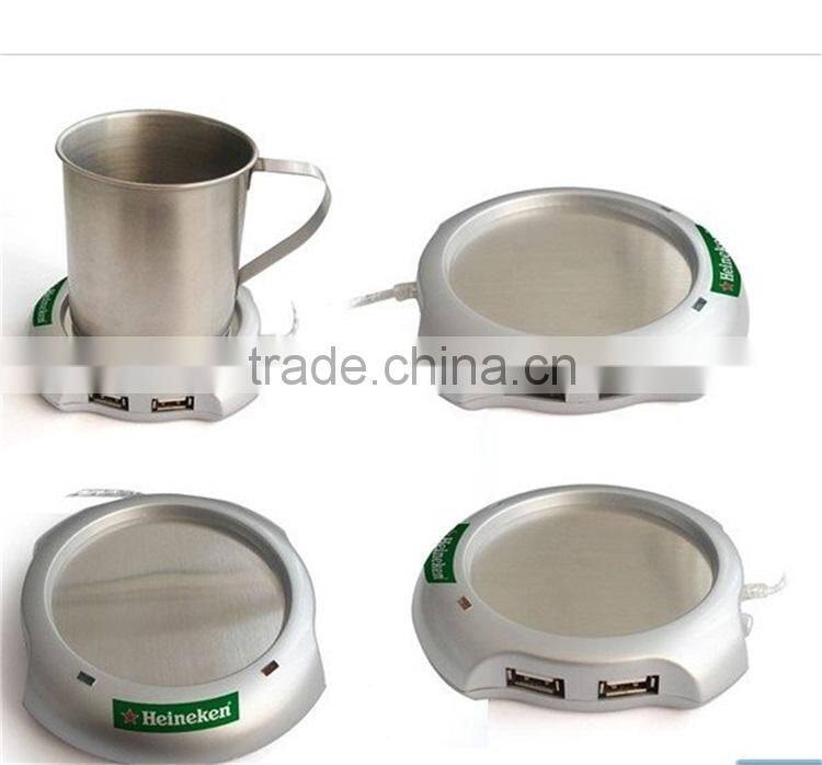 USB cup warmer mug heater with usb hub for computer