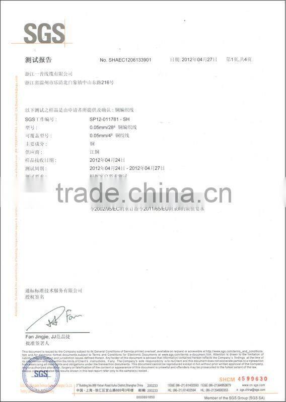 0.07mm stranded copper wire