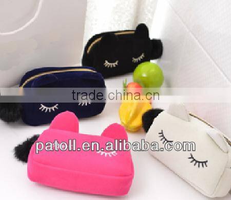 New style cute terry cloth cosmetic bags