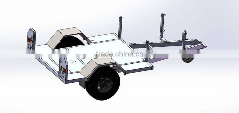 7x5 8x5 galvanized car trailer camping box