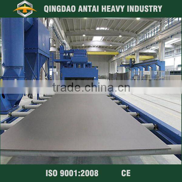 china preservation steel plate shot blasting machine