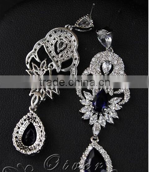 JINSE Diamond Dangler Earrings