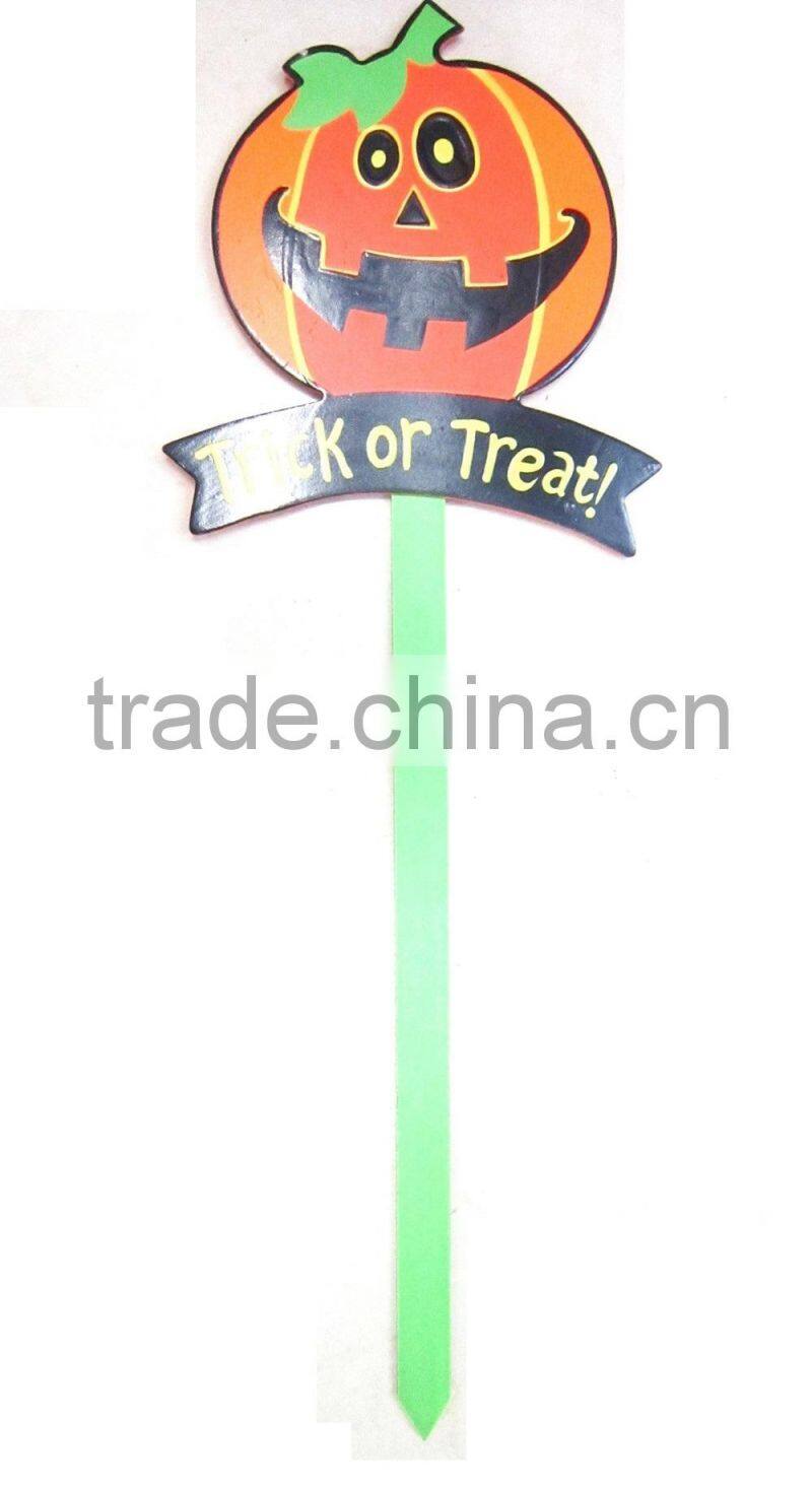 Wooden halloween garden decoration
