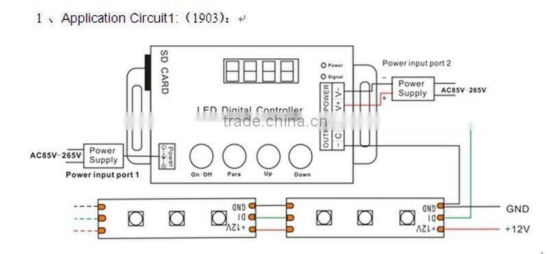 dmx control,SD card led controller with 1024pcs IC