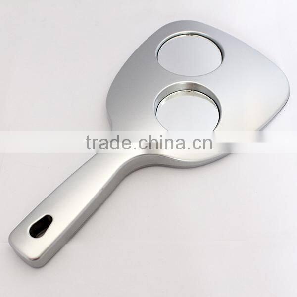 square plastic decorative handheld magnifier mirror