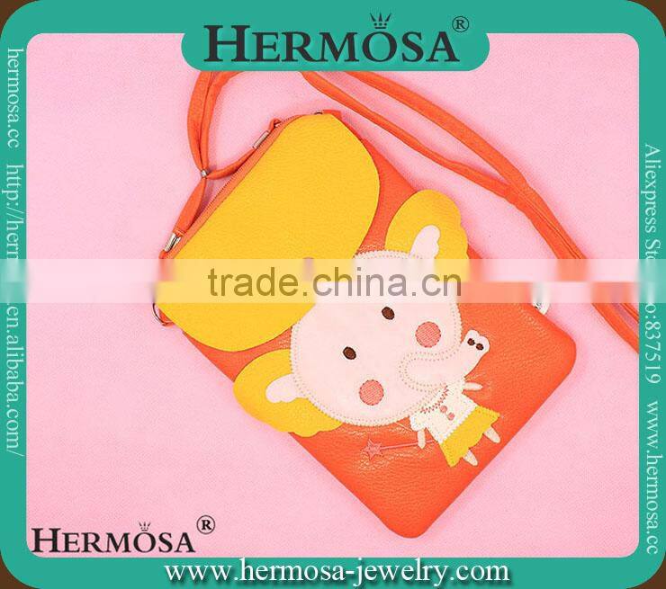 NEW ARRIVAL Orange Cute Animals Elephant Style Coin Purse Wallet Phones Bag Key Bag PUB 32
