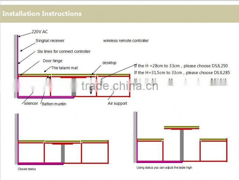 Japanese Tatami Platform Lifting For Home Decoration
