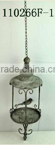 110266F-1 Metal bird feeder & seed holder garden decor