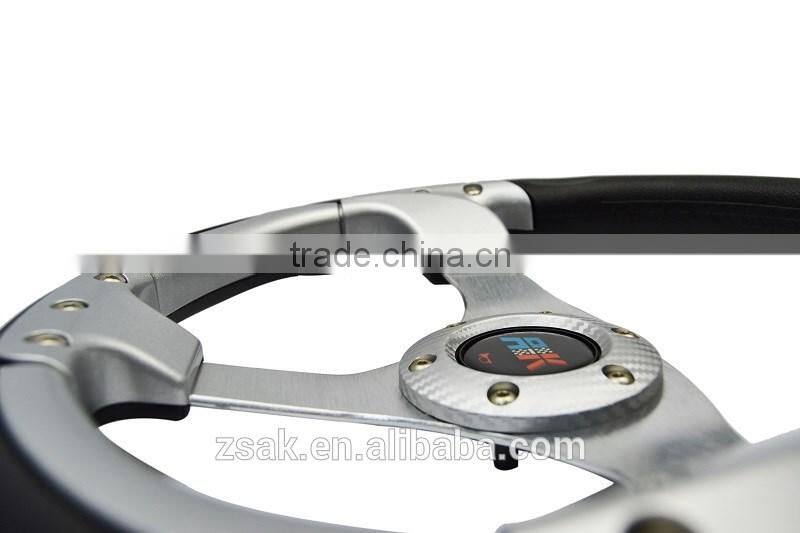 Hot sale 13 inch plastic driving car steering wheel flat