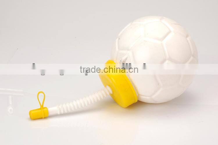 Plastic water bottles football