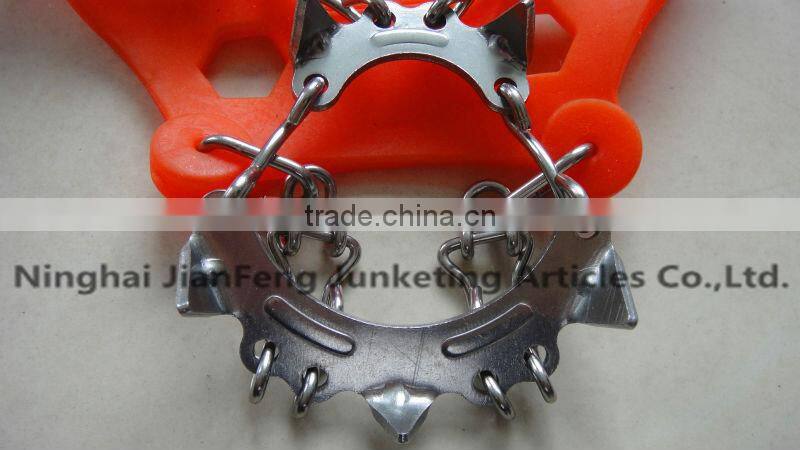 Favorable ice spiker attachable wheels for shoes