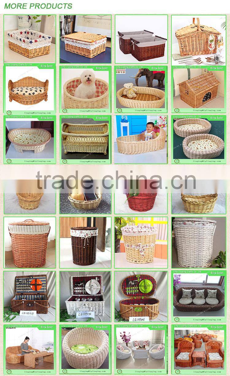 Wholesale Shabby Chic Country wicker heart Hurricane Lantern basket with glass insert Tealight Holder basket