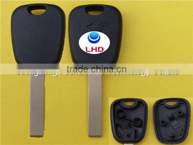 Hot Sale Peugeot 407 transponder car key with groove blade