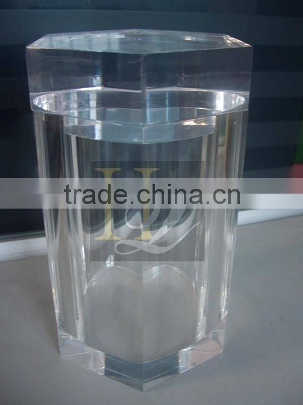 Plexiglass, Acrylic material acrylic containers, cude acrylic boxed with lid