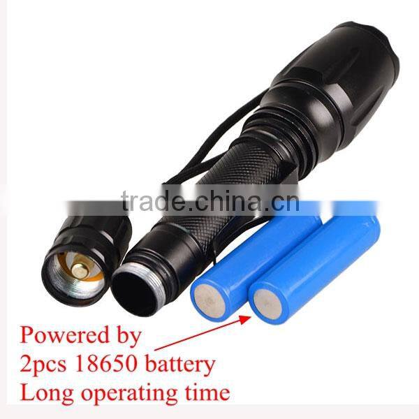 Ultra Bright 1600LM Lumen Adjustable LED Aluminum alloy Flashlight Torch Charger 2 x 18650 Battery flashlight