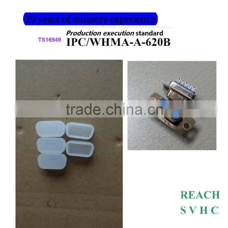 LSOH(Low Smoke Zero Halogen) D-SUB9F connectors CAP