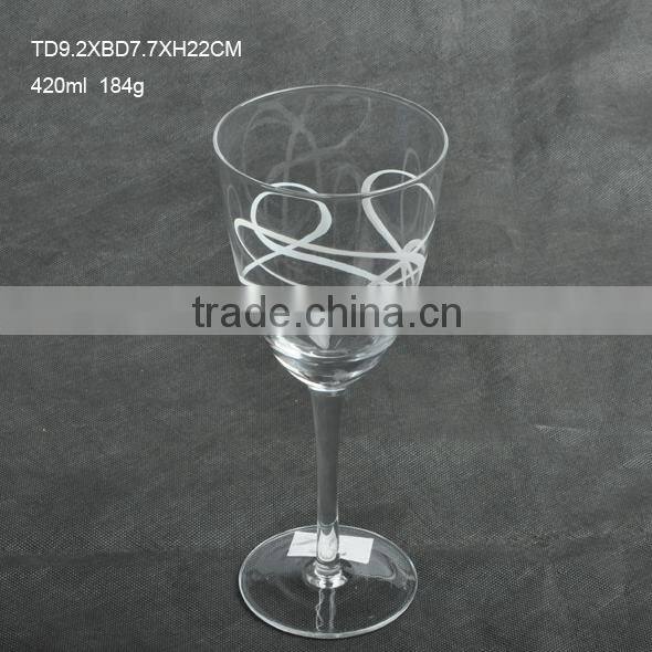 500ml High quality Crystal Wine Glass ,Goblet Made in China,New design