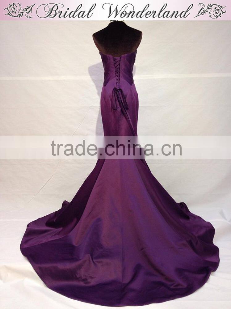 Luxury custom made dubai fishtail evening dress