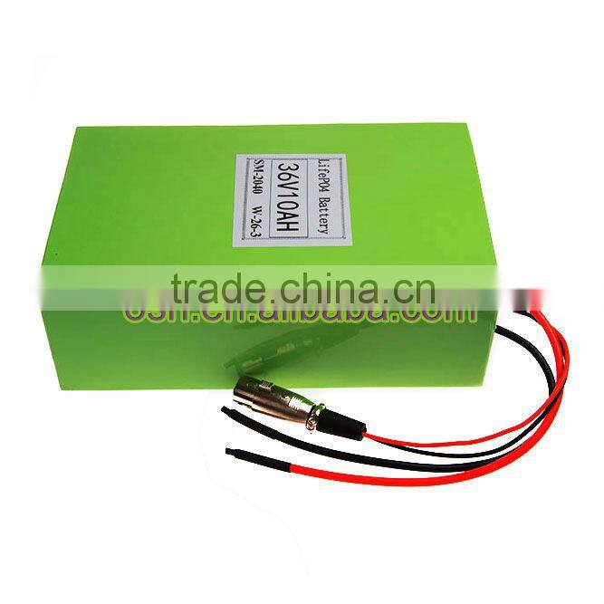 ebike akku 36v10ah Lifepo4 battery pack for E-bike
