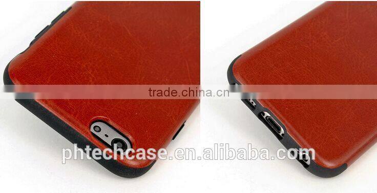 Colorful Luxury Soft TPU PU Leather Back Cover Case for iPhone 6 4.7 Inch