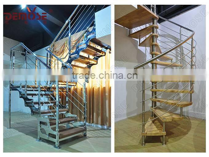 indoor metal oak treads stairs
