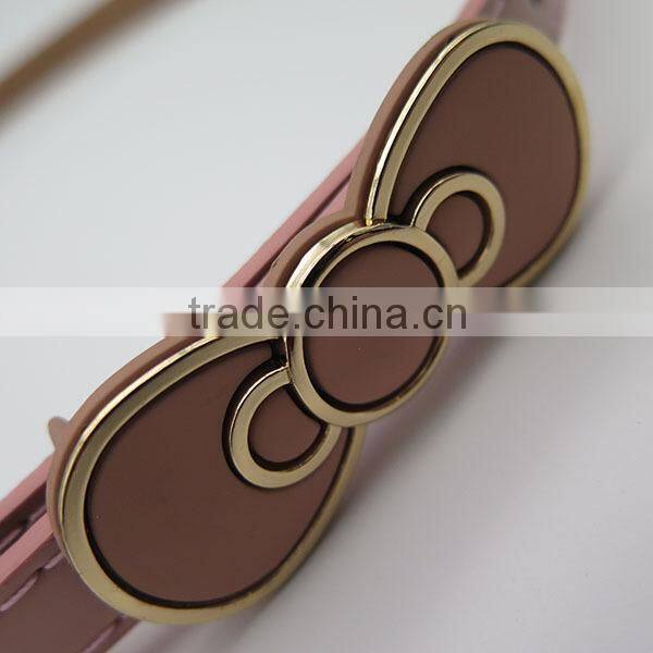 Lady's fashion bow tie belt for dress