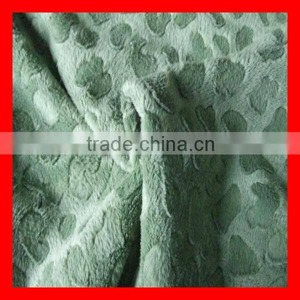 Polyester Embossed PV Plush
