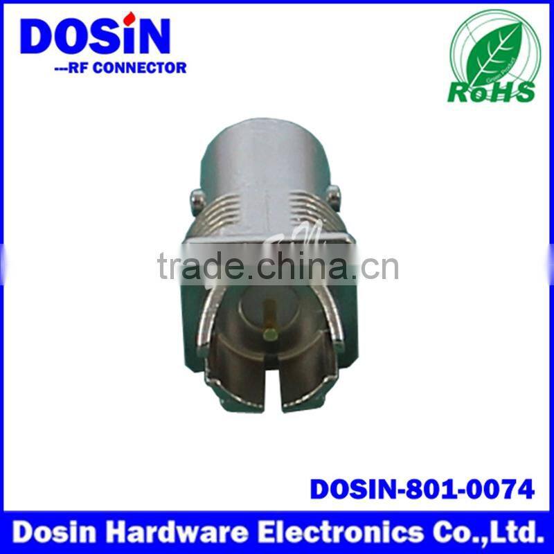 Zinc alloy jack PCB edge mount receptacle BNC connector